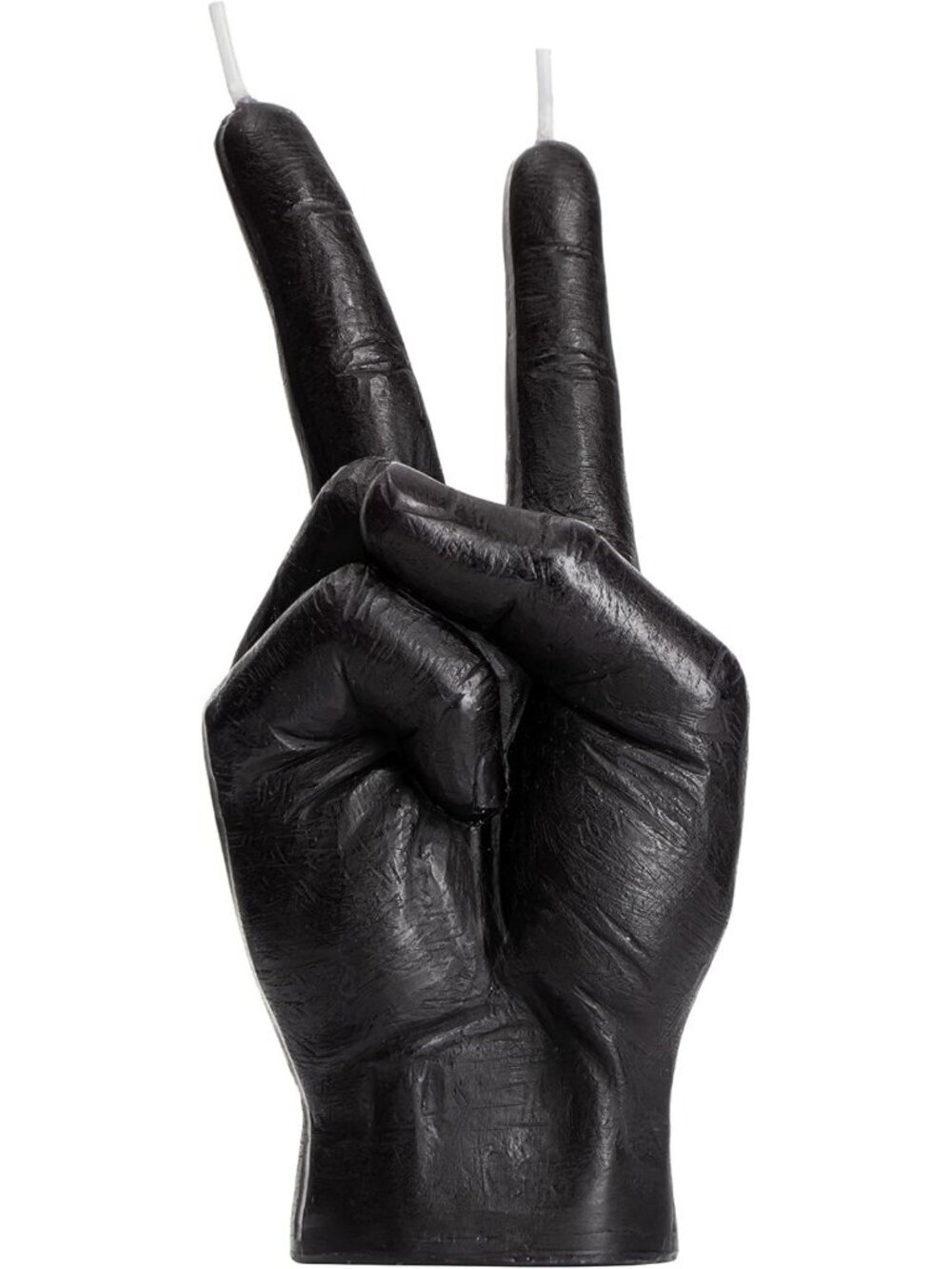 Hand Gesture Peace Sign Candle - Decorative Finger Sculpture for Home Decor